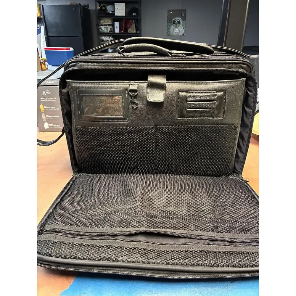 Vintage Case-Tek Leather Briefcase Bag | Genuine Leather Laptop Case